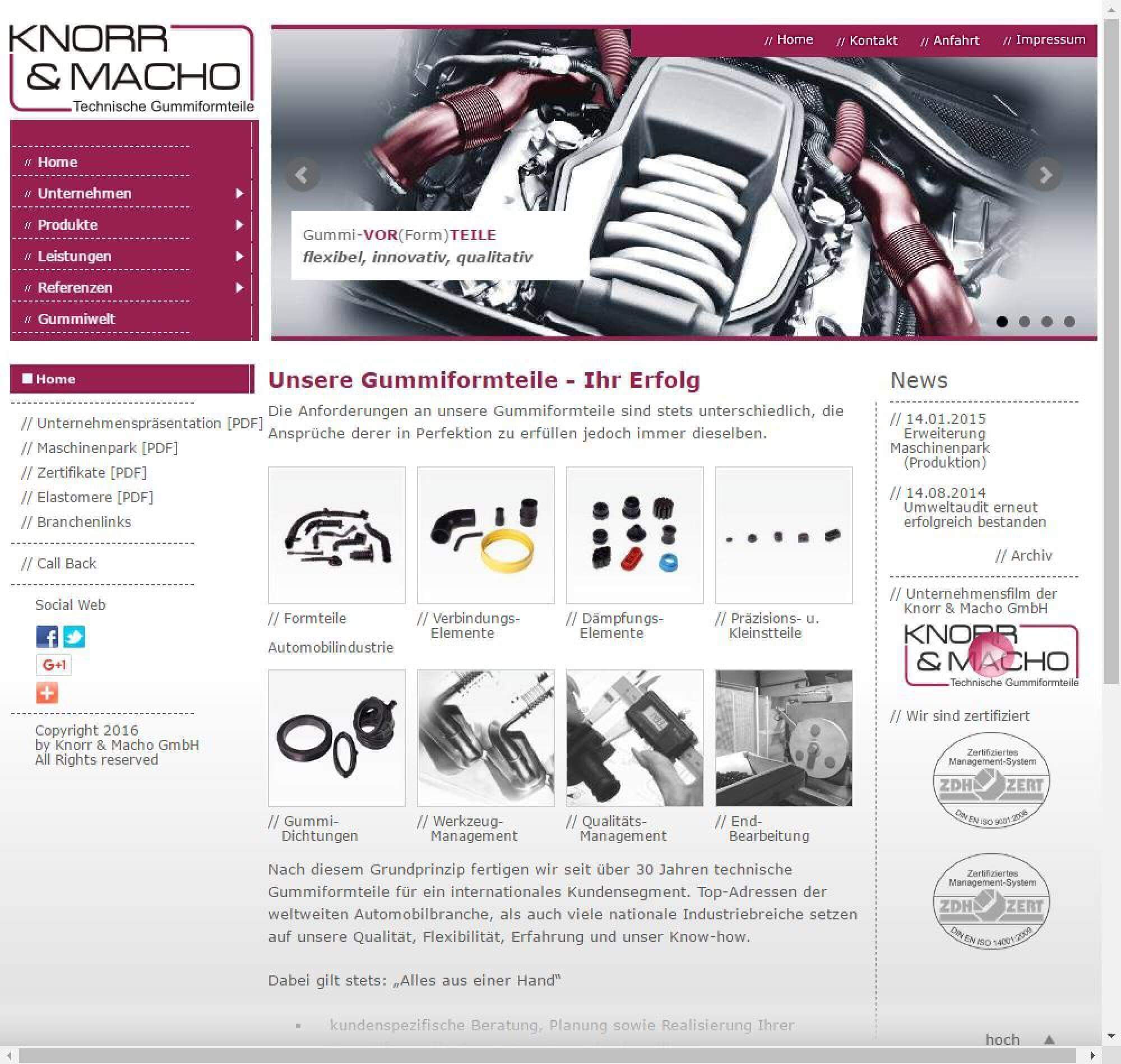Homepage für Automotive